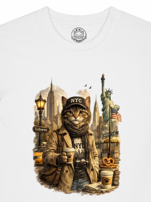 Tricou din bumbac organic Premium-New York, Barbati