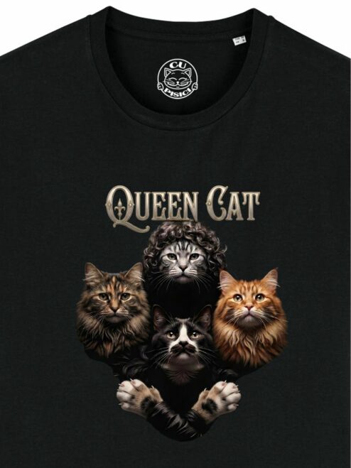Tricou din bumbac organic Premium-Queen Cat, Barbati