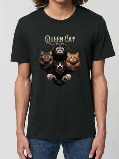 Tricou din bumbac organic Premium-Queen Cat, Barbati