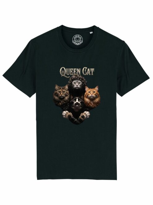 Tricou din bumbac organic Premium-Queen Cat, Barbati