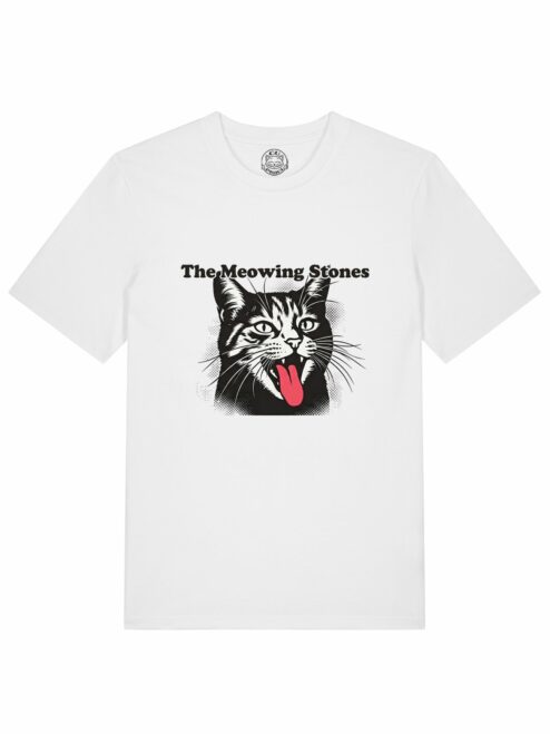 Tricou din bumbac organic Premium-The Meowing Stones, Barbati