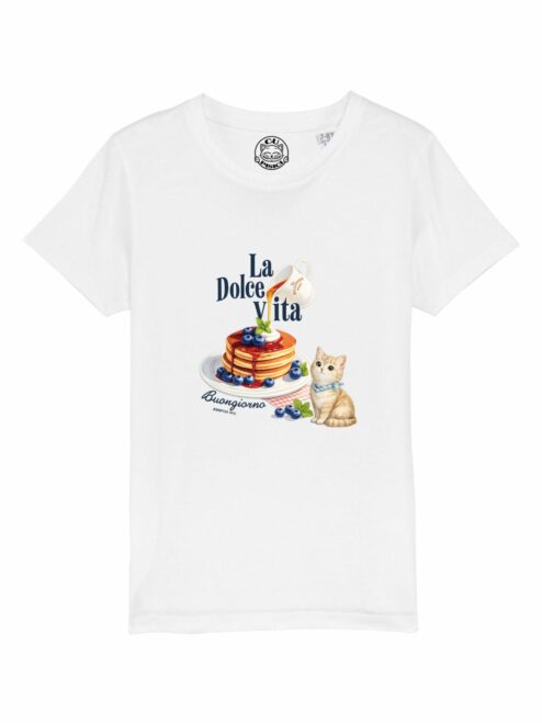 Tricou din bumbac organic Premium-La Dolce Vita, Copii