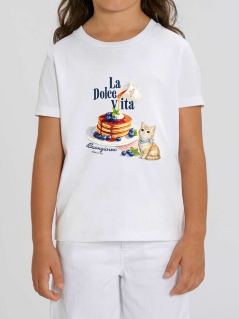 Tricou din bumbac organic Premium-La Dolce Vita, Copii