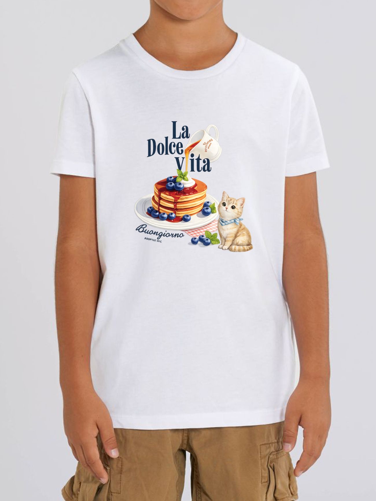 Tricou din bumbac organic Premium-La Dolce Vita, Copii