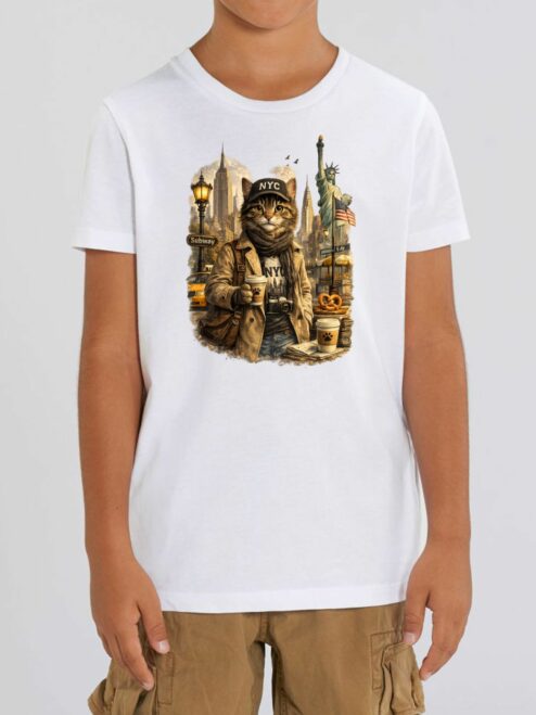 Tricou din bumbac organic Premium-New York, Copii