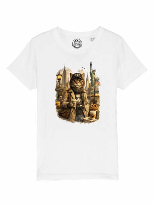 Tricou din bumbac organic Premium-New York, Copii