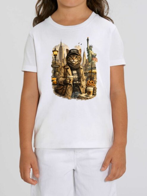 Tricou din bumbac organic Premium-New York, Copii