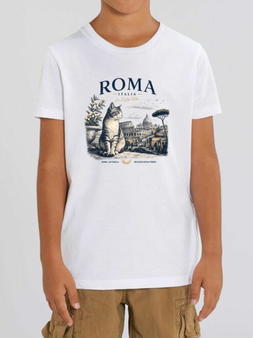 Tricou din bumbac organic Premium-Roma, Copii