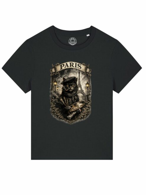 Tricou din bumbac organic Premium-Artiste de Paris, Femei