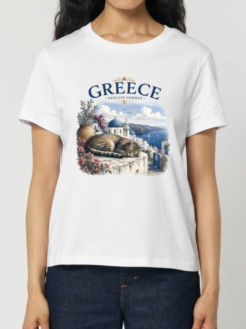 Tricou din bumbac organic Premium-Greece, Femei