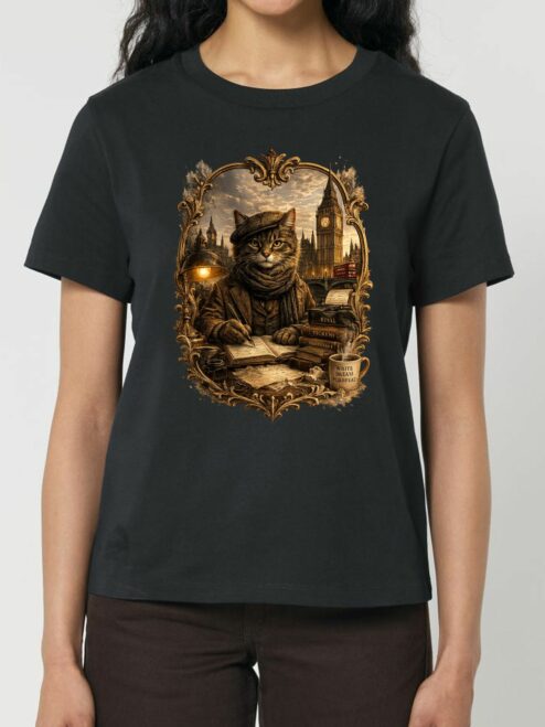 Tricou din bumbac organic Premium-London Artist, Femei