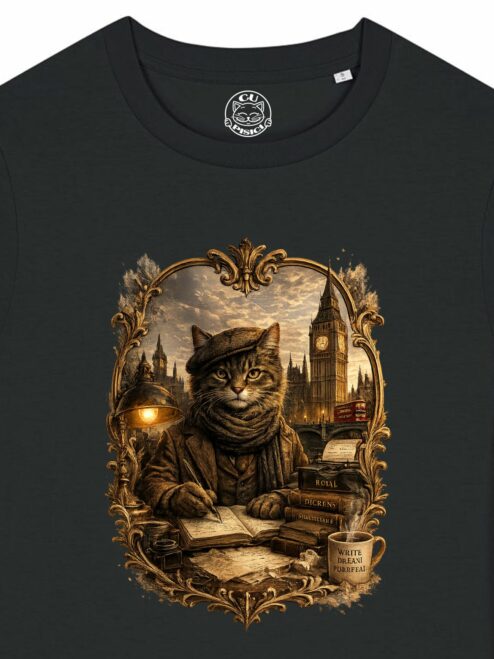 Tricou din bumbac organic Premium-London Artist, Femei