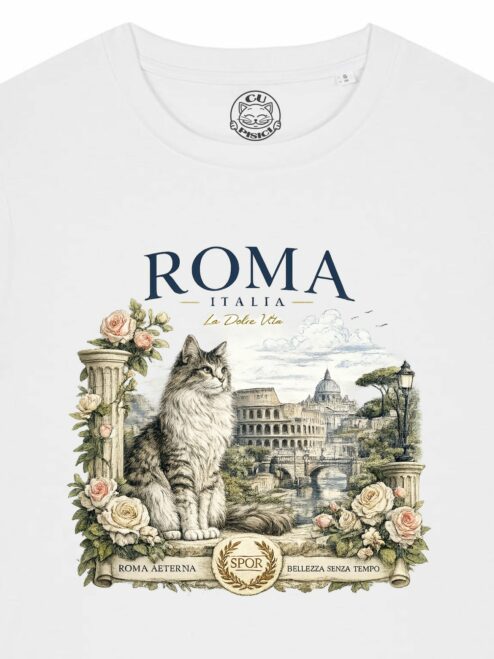 Tricou din bumbac organic Premium-Roma Bellezza, Femei