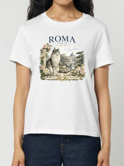 Tricou din bumbac organic Premium-Roma Bellezza, Femei