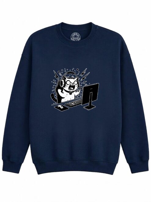Bluza Printata Gamer Cat – Copii, Unisex