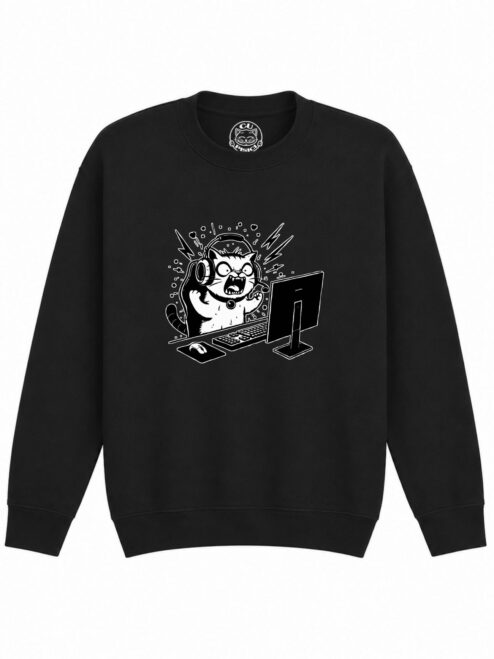 Bluza Printata Gamer Cat – Copii, Unisex