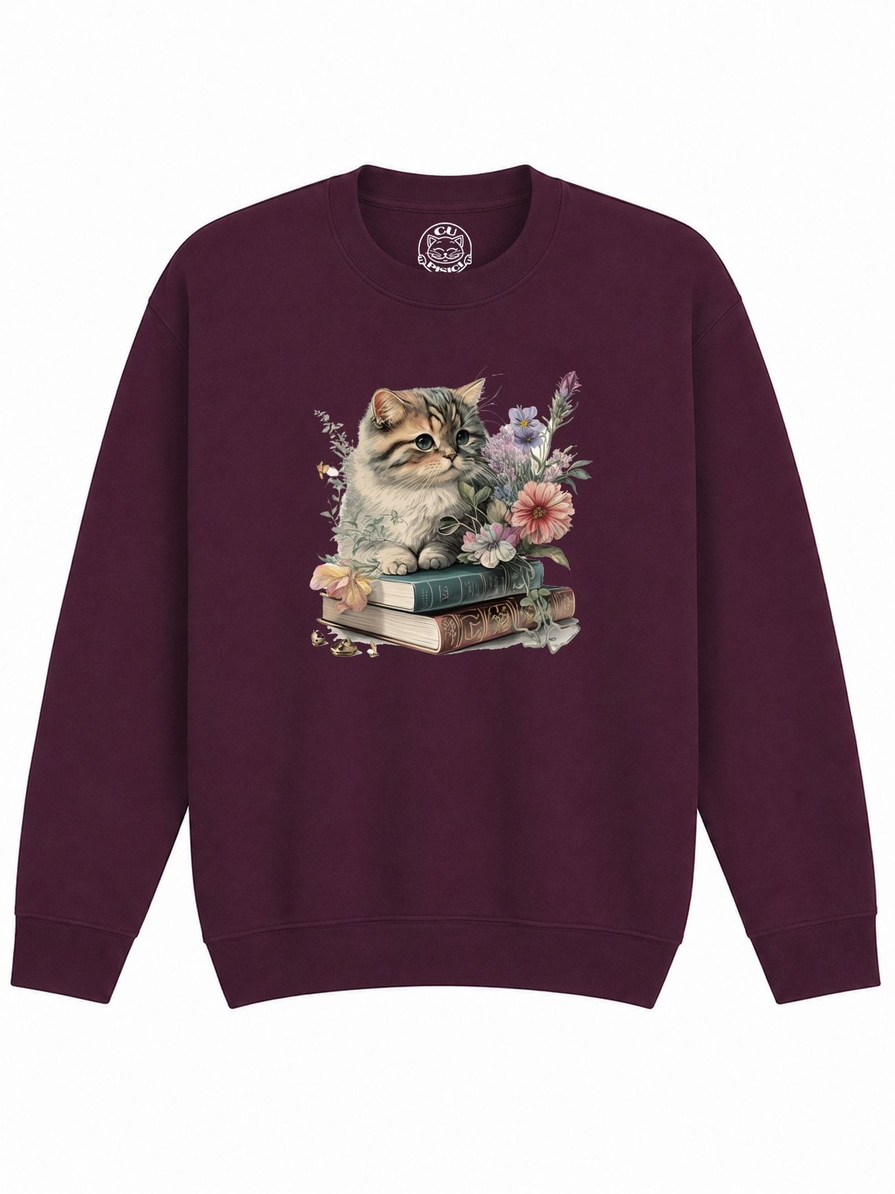 Bluza Printata Cats and Books – Copii, Unisex