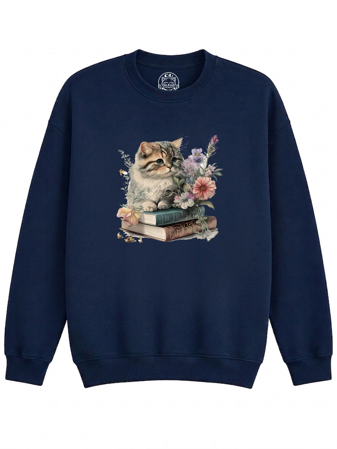 Bluza Printata Cats and Books – Copii, Unisex