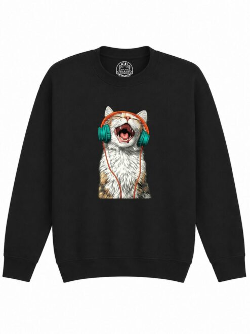 Bluza Printata Meow Vibes – Copii, Unisex