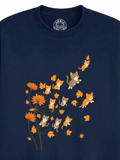 Bluza Printata Fall Kitty Dreams – Copii, Unisex