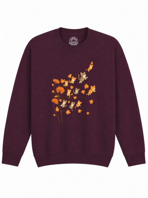 Bluza Printata Fall Kitty Dreams – Copii, Unisex