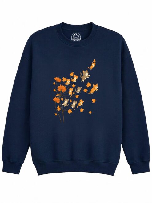 Bluza Printata Fall Kitty Dreams – Copii, Unisex