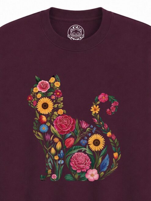 Bluza Printata Flora Cat – Copii, Unisex