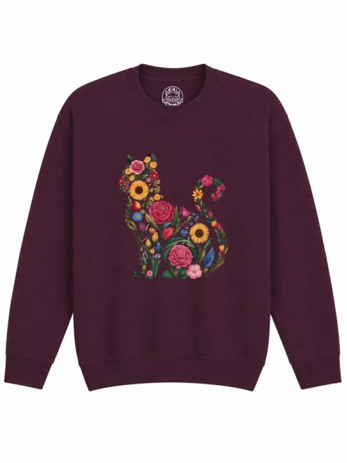 Bluza Printata Flora Cat – Copii, Unisex