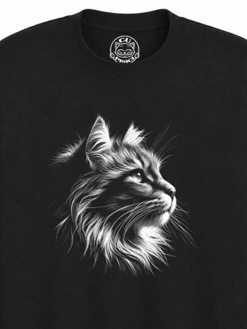 Bluza Printata Majestic Cat – Copii, Unisex