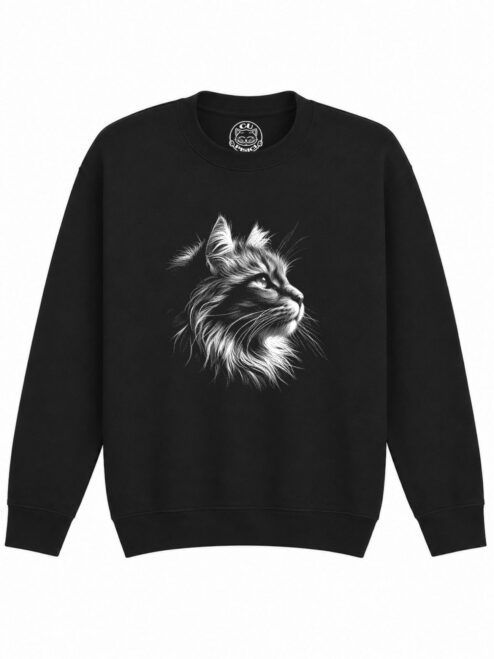 Bluza Printata Majestic Cat – Copii, Unisex