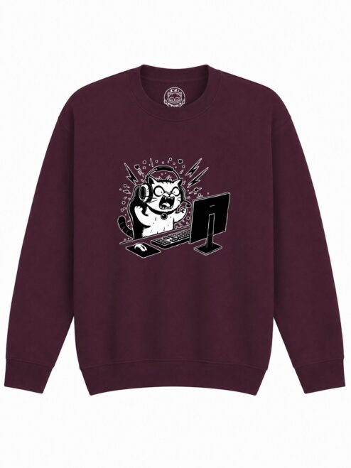 Bluza Printata Gamer Cat – Copii, Unisex