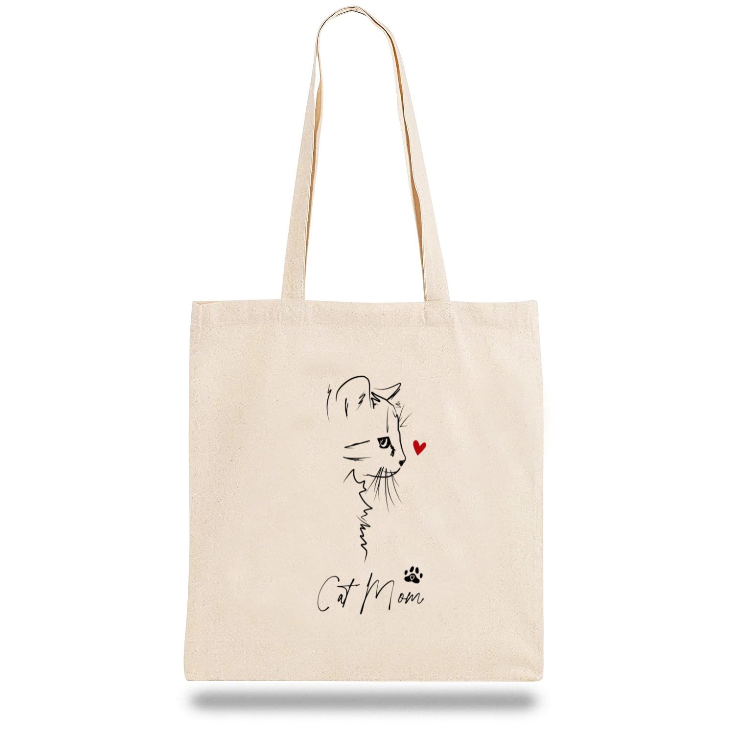 Geanta din bumbac-Cat Mom Love