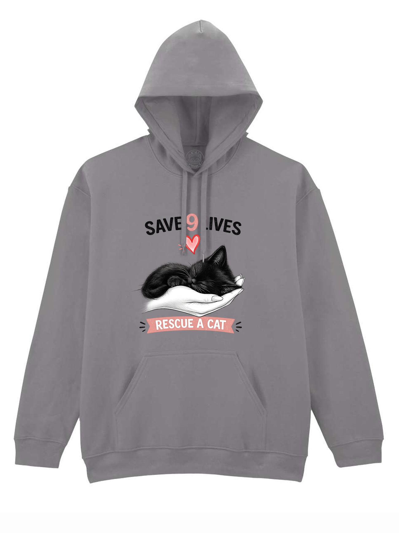 Hanorac printat-Save 9 Lives, Unisex