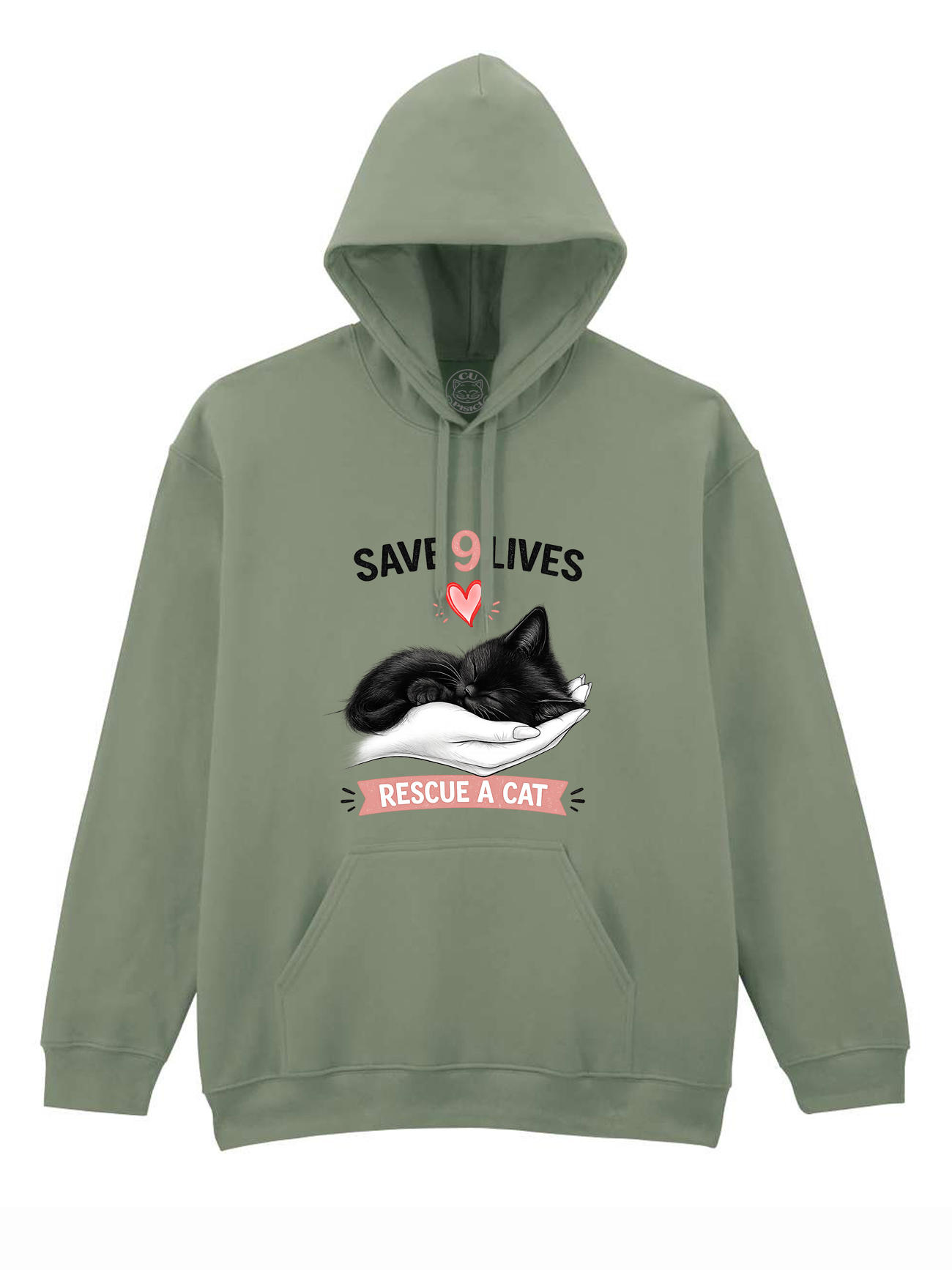 Hanorac printat-Save 9 Lives, Unisex