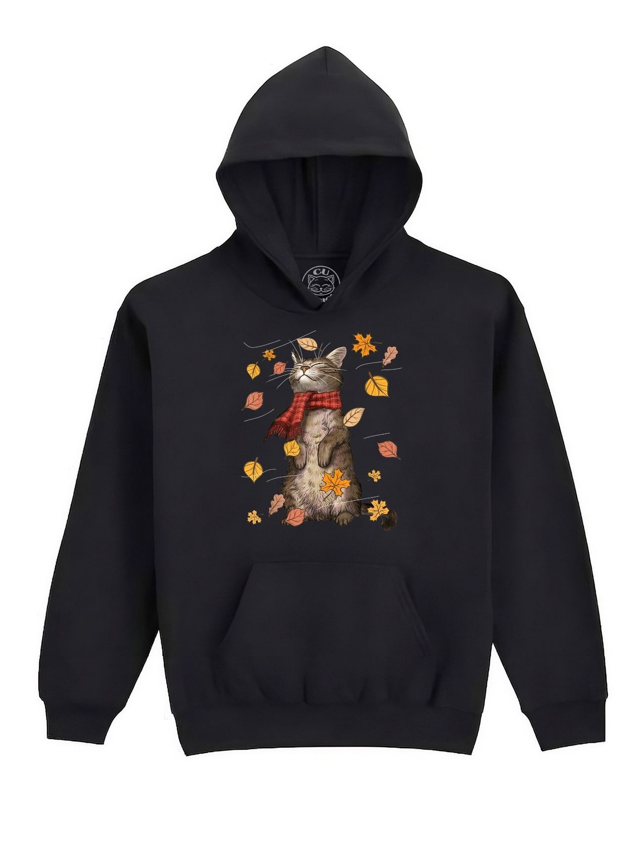Hanorac Printat Autumn Cat – Copii, Unisex