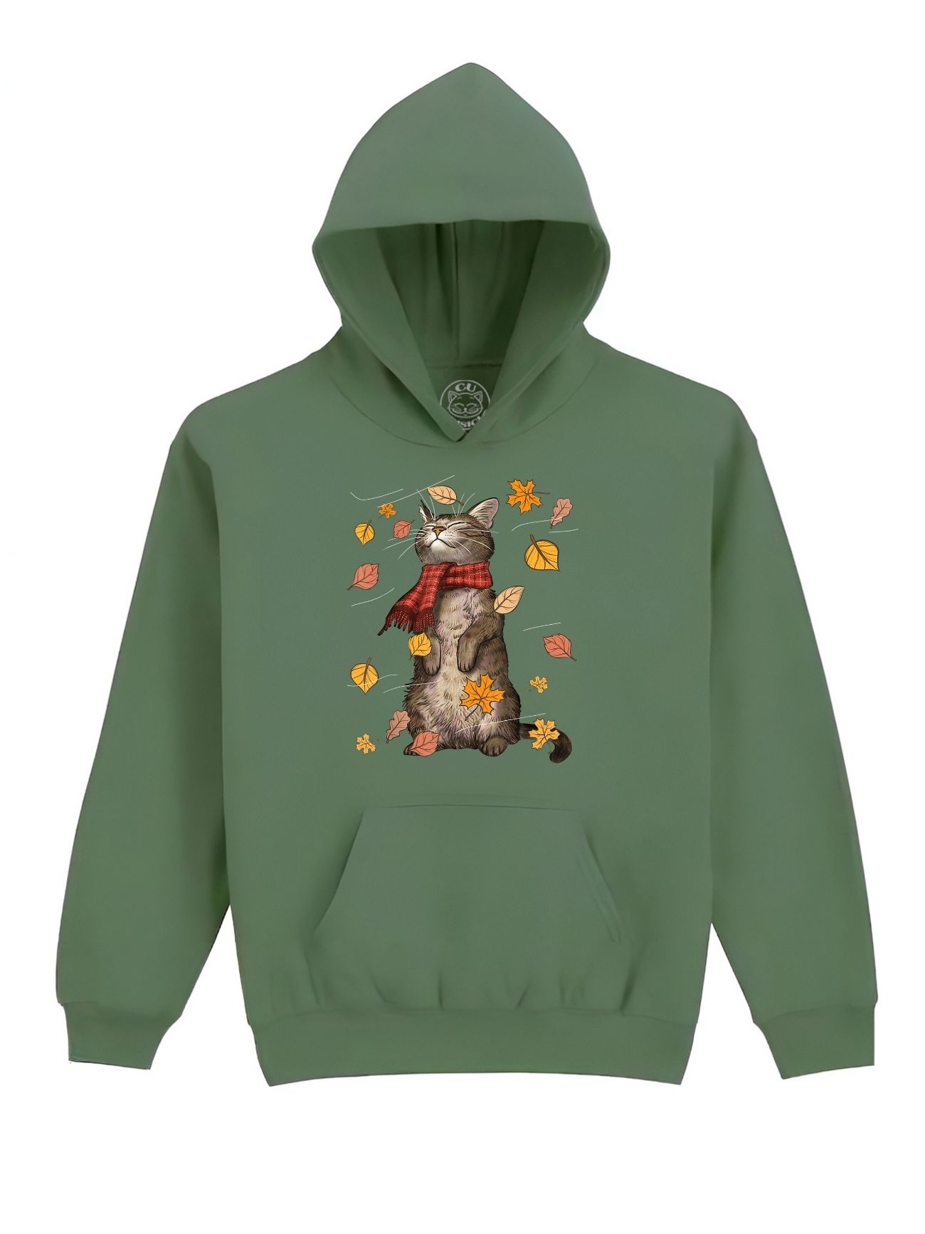 Hanorac Printat Autumn Cat – Copii, Unisex