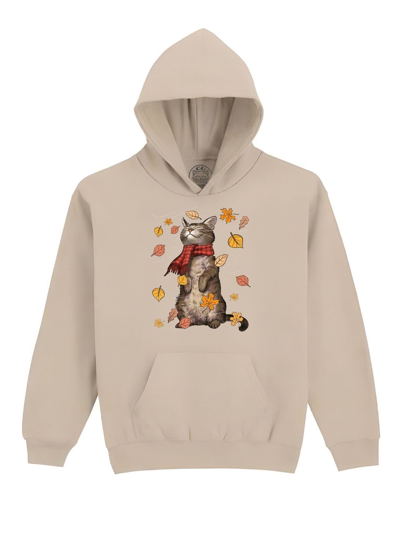 Hanorac Printat Autumn Cat – Copii, Unisex