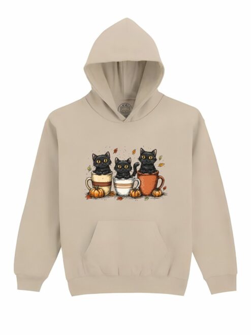 Hanorac Printat Cozy Cats – Copii, Unisex