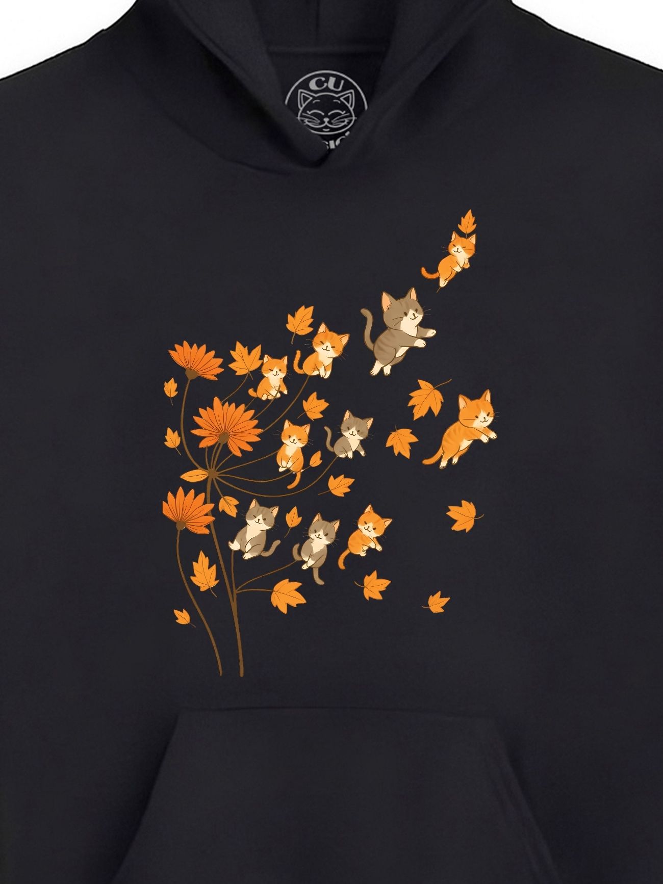 Hanorac Printat Fall Kitty Dreams – Copii, Unisex