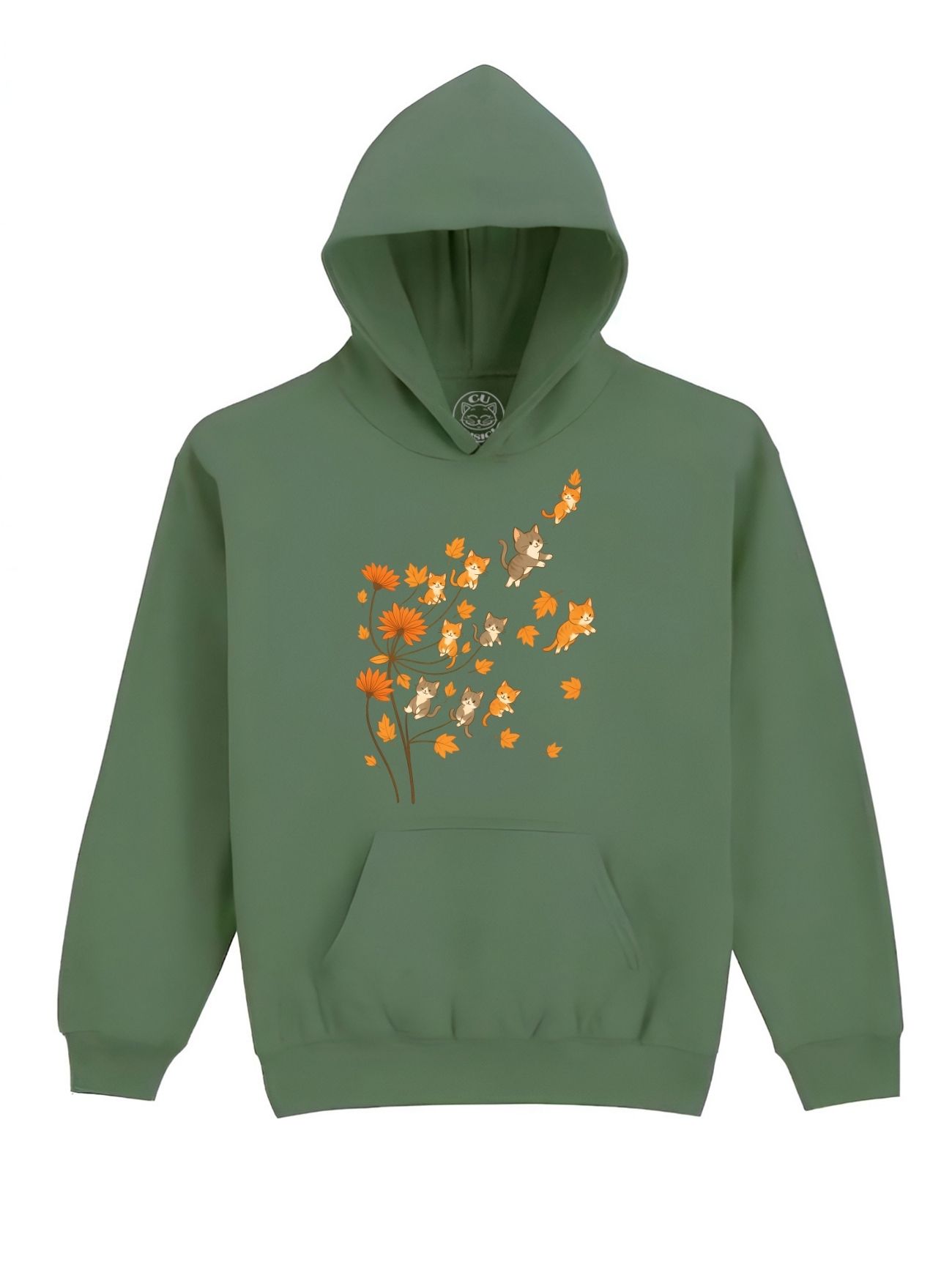 Hanorac Printat Fall Kitty Dreams – Copii, Unisex