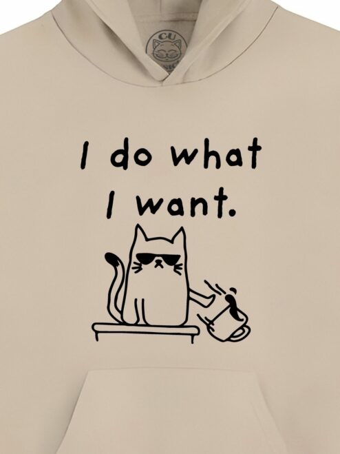 Hanorac Printat I Do What I Want – Copii, Unisex