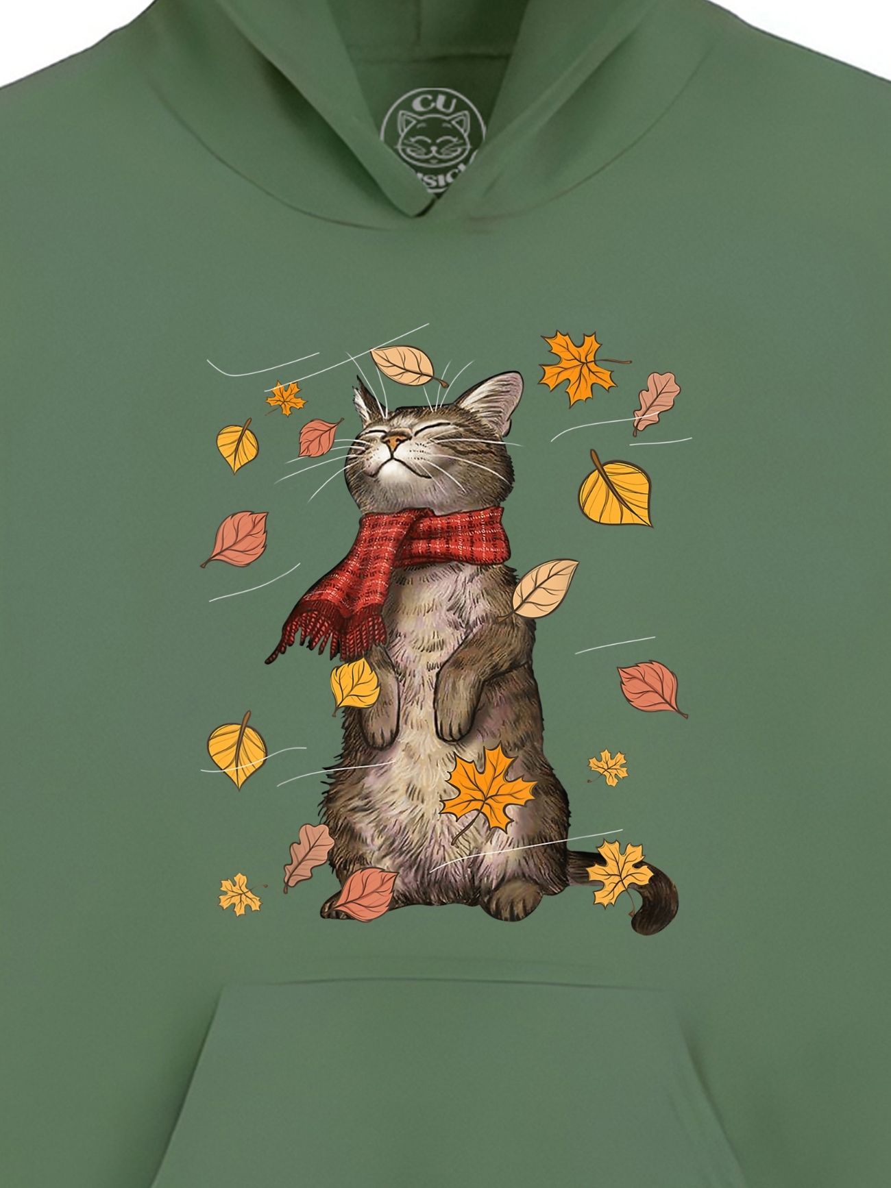 Hanorac Printat Autumn Cat – Copii, Unisex
