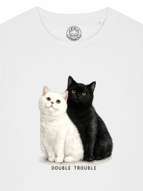 Tricou din bumbac organic Premium-Double Trouble, Femei