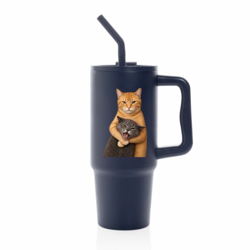 Cana termica premium cu pai-Best Friends