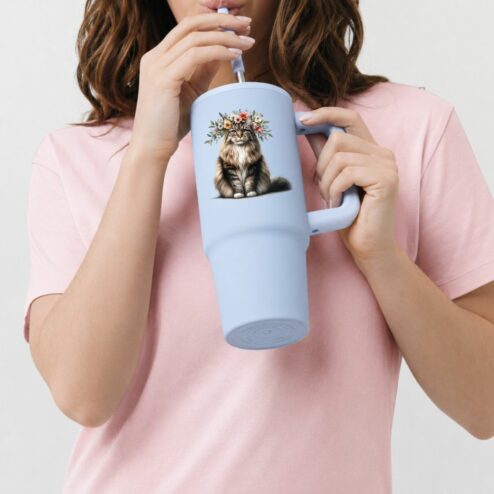 Cana termica premium cu pai-Spring Cat
