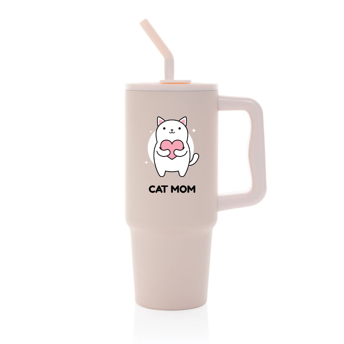 Cana termica premium cu pai-Cat Mom