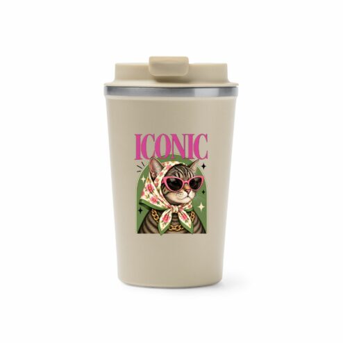 Cana termos cafea-Iconic Cat