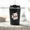 Cana termos cafea-Crazy Cat