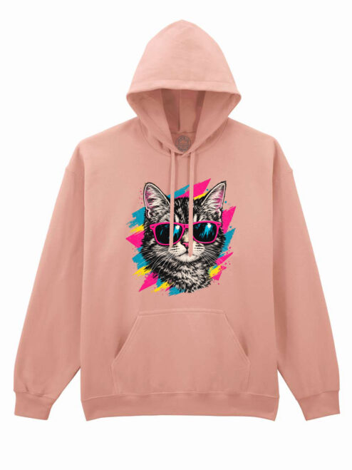 Hanorac printat-Pop Cat, Unisex