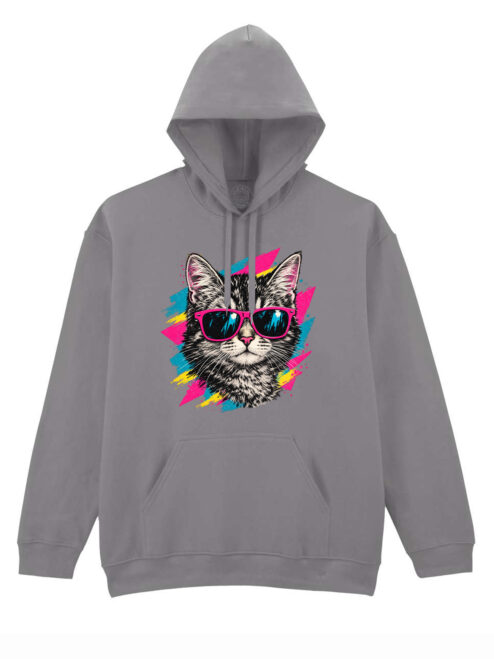 Hanorac printat-Pop Cat, Unisex